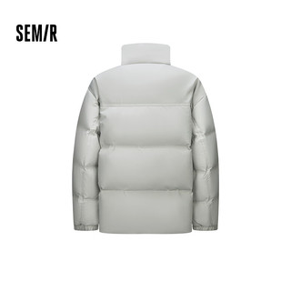 森马（Semir）轻松羽绒|羽绒服男2024冬季防风防水外套款 灰色调（灰鸭绒）00322 180/96A/XL