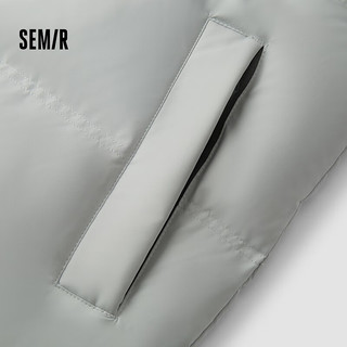 森马（Semir）轻松羽绒|羽绒服男2024冬季防风防水外套款 灰色调（灰鸭绒）00322 180/96A/XL