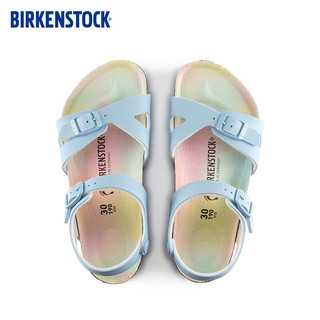 BIRKENSTOCK勃肯儿童渐变可爱童趣舒适百搭软木系踝凉鞋Rio系列 蓝色常规版1022163 32