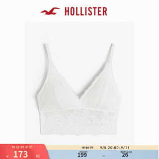 HOLLISTER24秋季辣妹轻薄法式三角杯蕾丝胸衣 女 KI338-4003 白色 M (165/92A)