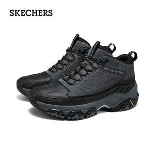 斯凯奇（Skechers）2024男子增高厚底高帮运动鞋237461C 木炭色/黑色/CCBK 46