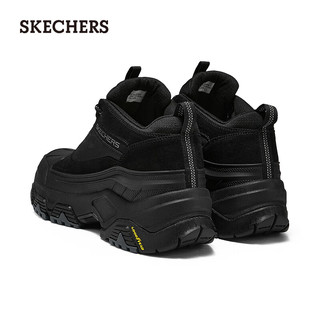 斯凯奇（Skechers）2024男子增高厚底高帮运动鞋237461C 全黑色/BBK 41.5