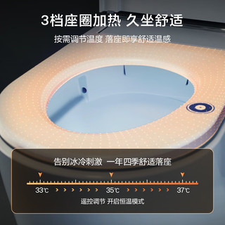 DURAVIT（杜拉维特）智能座便器盖板抗菌即热式多重清洗多功能智能马桶盖 615000 【闪烁e智能盖板】圆形