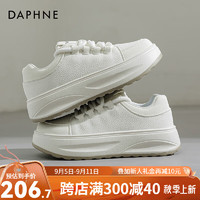 达芙妮（DAPHNE）达芙妮蕾德训鞋女2024春季运动休闲鞋百搭小白鞋时尚帆布JL 米白色 39