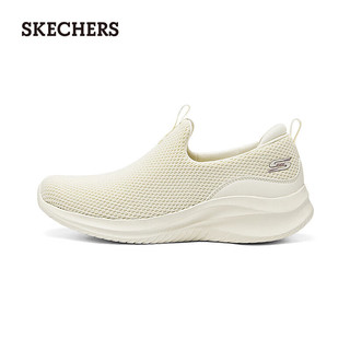 斯凯奇（Skechers）女士一脚蹬休闲鞋117572 乳白色/OFWT 37.5