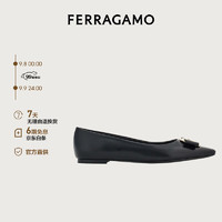 Salvatore Ferragamo 菲拉格慕 Ferragamo）女黑色平底鞋 0768694_1D _ 60