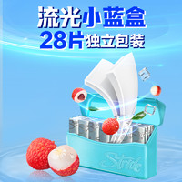 Stride 炫迈 无糖口香糖小蓝盒28片海盐荔枝味薄荷糖零食新品