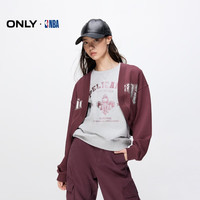 ONLY2024冬季NBA联名款美式潮酷印花套装卫衣女12449R001 E16 卡托巴葡萄紫 170/88A/L