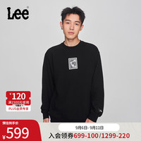 李 Lee24早秋新舒适版音乐灵感图案印花男卫衣LMT007828201 黑色 M