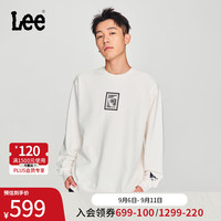 李 Lee24早秋新舒适版音乐灵感图案印花男卫衣LMT007828201 乳白色 L