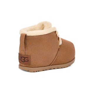 UGG 男女同款舒适平底休闲面包鞋经典胖头系带鞋 1158261 栗色 42