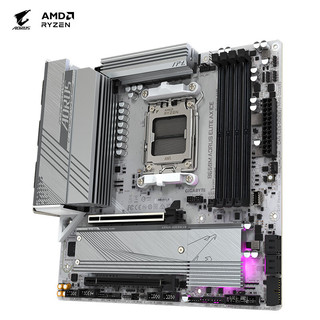 GIGABYTE 技嘉 冰雕（GIGABYTE）B650M AORUS ELITE AX ICE主板DDR5支持AMD CPU AM5 7950X3D/7900X3D