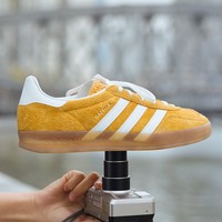 adidas 阿迪达斯 T头鞋 GAZELLE INDOOR板鞋德训鞋adidas Originals阿迪达斯三叶草