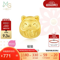 Chow Sang Sang 周生生 MINTYGREEN Charme系列 92310C 福猫足金转运珠 0.5g