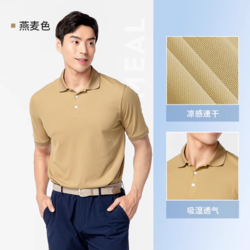 DECATHLON 迪卡侬 t恤爸爸polo衫男士透气运动夏装短袖T休闲商务翻领上衣SAG1