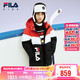 FILA 斐乐 童装儿童棉羽2024冬季男女小童中长款羽绒服