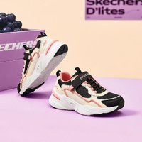 SKECHERS 斯凯奇 女中大童|女童鞋舒适耐磨魔术贴老爹鞋休闲运动鞋秋冬季