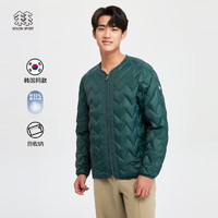 KOLON SPORT 可隆男户外保暖大鹅绒夹克轻量羽绒服 绿色GN 170/M