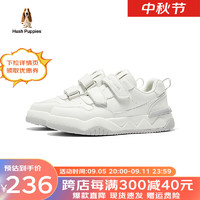 暇步士（Hush Puppies）童鞋男童运动鞋春秋女童儿童鞋休闲跑步暴走软底防滑轻便板鞋 HP4326白色 31码 适合脚长19.1cm