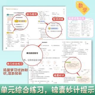 小学同步特训四年级上（全4册）语文+数学+英语+科学（课时+单元+期末）试卷 专项训练人教版