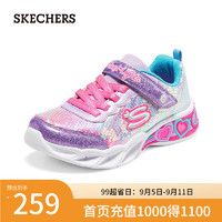 斯凯奇（Skechers）时尚复古百搭休闲鞋子302313L 紫色/多彩色/PRMT 35码