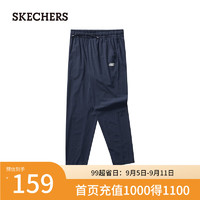 斯凯奇（Skechers）2024男童时尚梭织长裤休闲运动裤P223B041 藏青色/002Z M