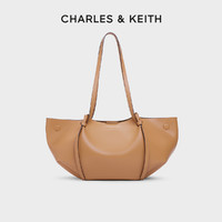 CHARLES & KEITH CHARLES&KEITH24秋新款CK2-30671662柔软褶皱大容量子母托特包女