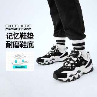 SKECHERS 斯凯奇 D'lites 2.0 中性休闲运动鞋 12493/BKW 黑色/白色 36