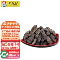 千舟岛 珍品淡干海刺参6-7年干货 80-100只较小实惠250g简装