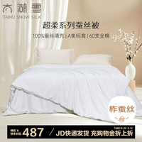 太湖雪蚕丝被100%柞蚕丝A类蚕丝空调被芯子母被超柔四季秋冬 蚕丝净重1斤 200*230cm