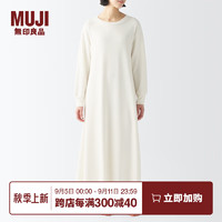 无印良品（MUJI）女式 粘纤混 宽松版 连衣裙 女装裙子春秋 FD1JVC4S 象牙色 XL （165/92A）