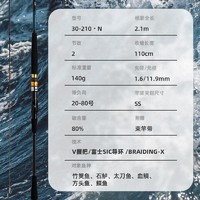 DAIWA 达亿瓦 22新款 SEA POWER 73调船竿 海钓竿船钓杆进口钓鱼竿