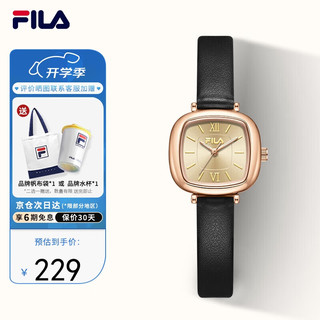 斐乐（FILA）手表女复古轻奢大小方表小众 6572-102F