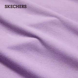 斯凯奇（Skechers）男女童装针织套头卫衣舒适中大童上衣L322K046 薰衣草紫/00KC 4XL