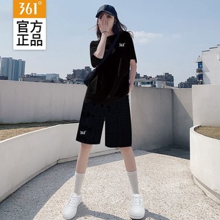 百亿补贴：361° 运动套装女士运动服夏季冰丝速干短袖短裤款跑步两件套男