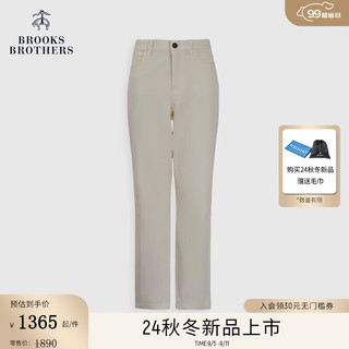 布克兄弟（BrooksBrothers）女士24早秋灯芯绒复古直筒休闲长裤 1001-白色 0