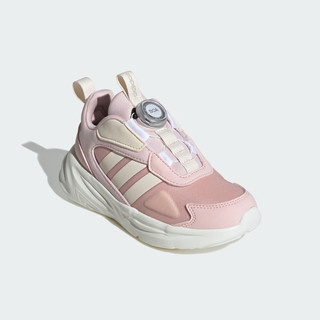 adidas OZELLE BOA K旋转按钮休闲运动鞋女小童儿童阿迪达斯 沙棕粉/奇妙白/汉玉白 30码