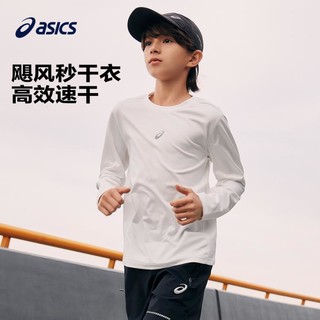 asics TiGER asics/亚瑟士童装2024年新款男女童运动休闲速干百搭针织T恤