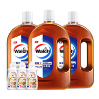 88VIP：Walch 威露士 消毒液 1L*3瓶+60ml*3瓶 松木清香