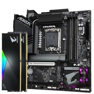 技嘉（GIGABYTE）【技嘉+威刚联名D5内存套装】小雕WIFI Z790M AORUS ELITE AX+黑曜雕D500G 16Gx2 6400 C32