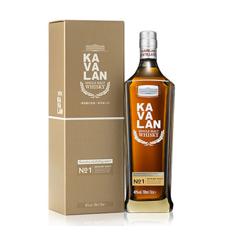 KAVALAN 金车 噶玛兰 桶艺协奏系列 珍选1号 单一麦芽威士忌洋酒700ml