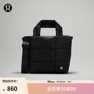 lululemon丨Quilted Grid 女士绗缝手袋 Mini LW9FHVS 黑色 O/S