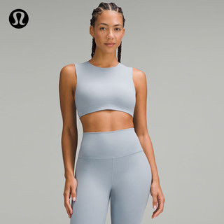 lululemon丨Soft Foam Cup 女士高圆领运动内衣 C/D LW2DWPS 水泥蓝 XXS