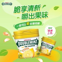 88VIP：DOUBLEMINT 绿箭 薄荷糖脆皮软心糖口香糖80g*1瓶清新口气零食小吃