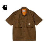 carhartt WIP 短袖衬衫经典LOGO标签多口袋水洗拼色工装030456I