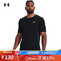 安德玛（Under Armour）/UASeamless GeoSport短袖T恤1370441 黑色001 L