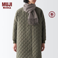 无印良品（MUJI）羊毛织 围巾 围脖 女式  DD0IOA4A 深咖啡棕色 35*164cm