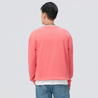 Levi's【特价来袭】李维斯秋季男士经典时尚休闲套头卫衣 粉色 A7980-0001 S