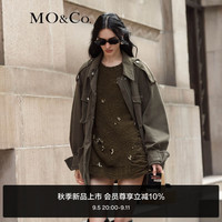 MO&Co.【肯豆同款】2024秋新品中性猎装夹克工装外套MBD3COT006