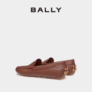 BALLY/巴利24秋冬KERBS赤褐色牛皮革男士驾驶鞋6308945 赤褐色 42